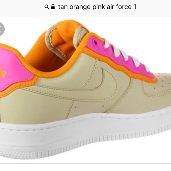 nike air force orange pink